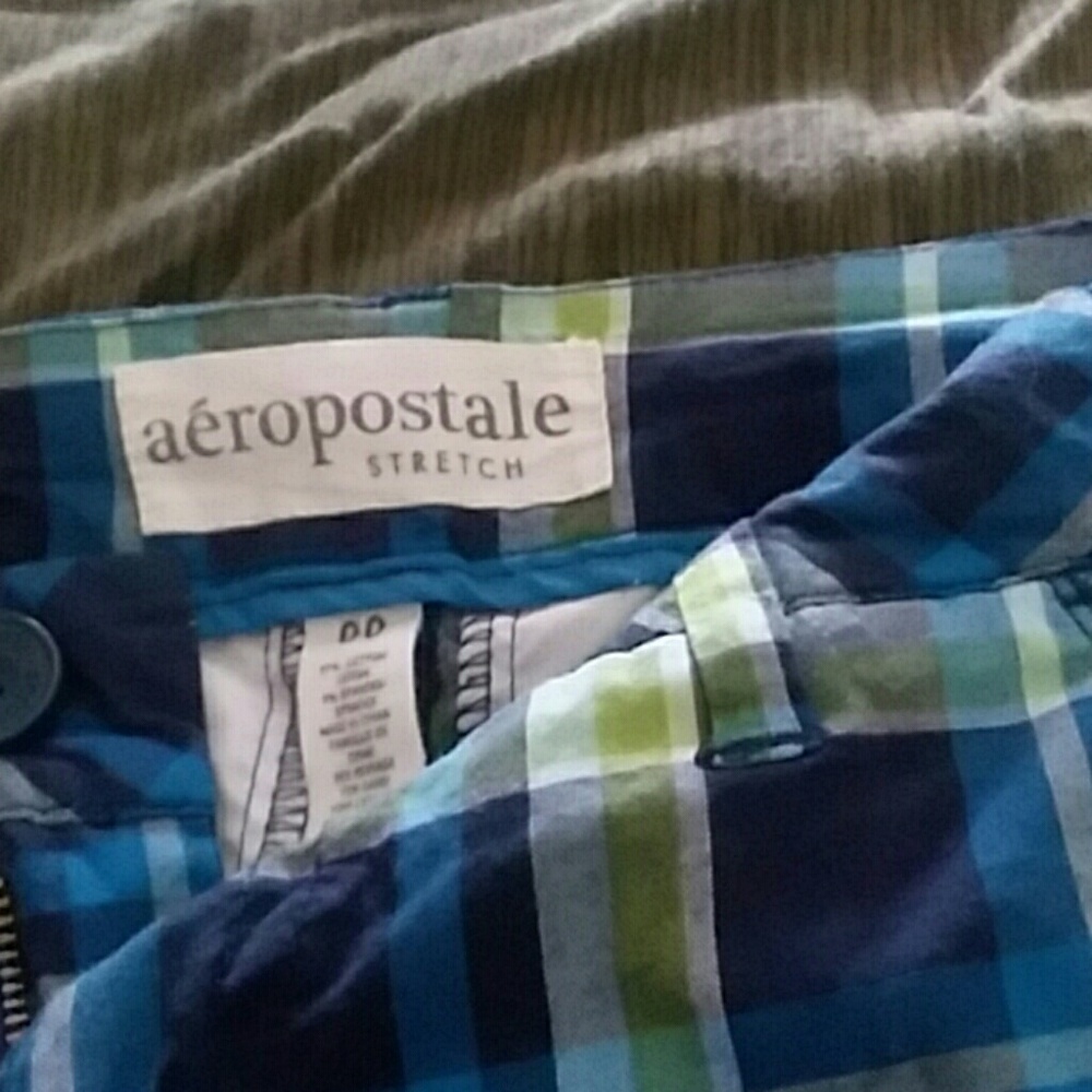Aeropostale dress shorts stripes and Blues